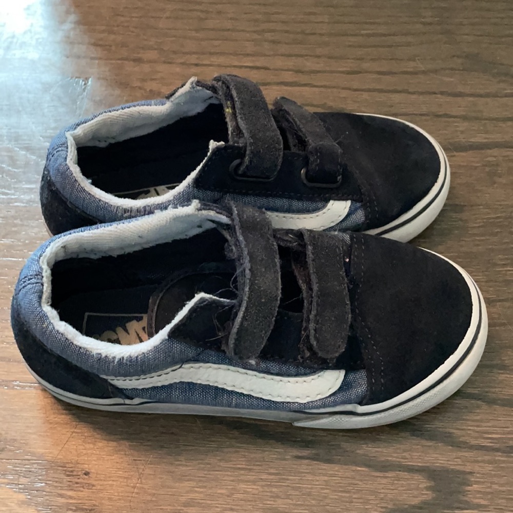 Vans Old School V, blue chambray size 10